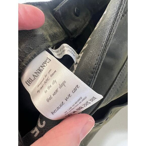 Blank NYC Dark Green Skinny Ankle Jean Sz 25 - Picture 4 of 4